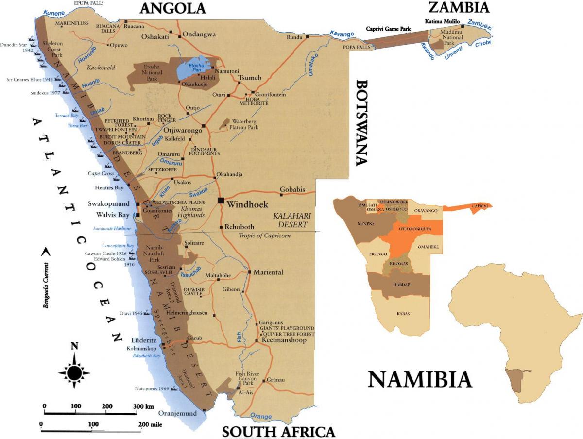 نقشہ کے skillsmap نمیبیا