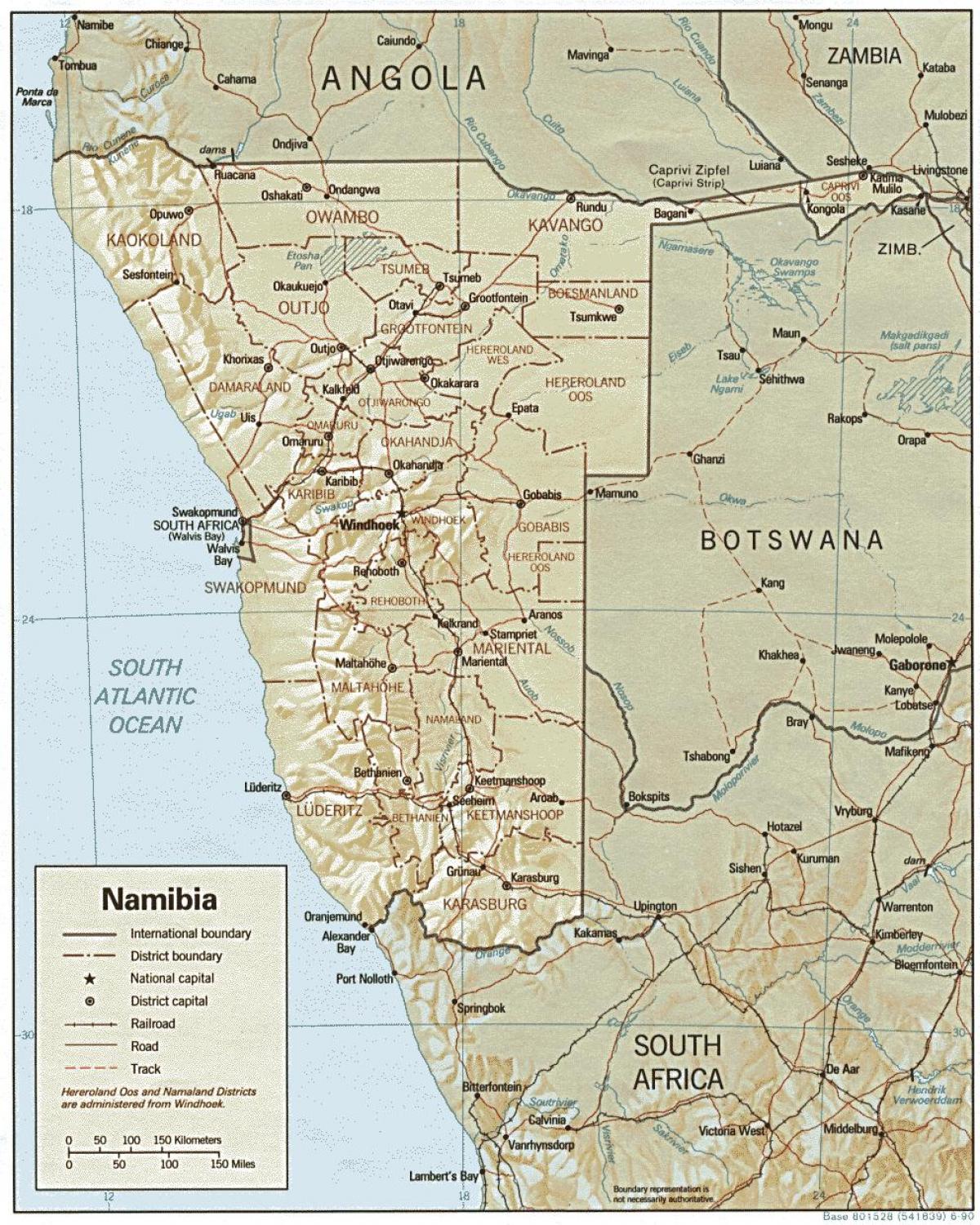نقشہ نمیبیا کے فارم