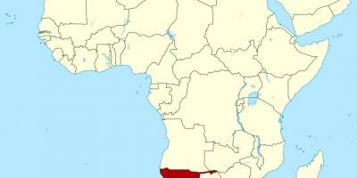 کا نقشہ افریقہ نمیبیا